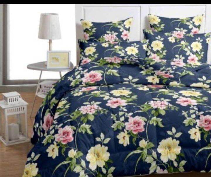 Bedsheet Semicotton 3n1 1 fitted sheet 2 pillowcase High