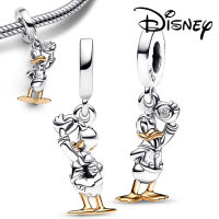 Series Donald Duck 925เงินสเตอร์ลิง Charm Fit สร้อยข้อมือลูกปัด Charms เงิน925สำหรับเครื่องประดับทำ Gift