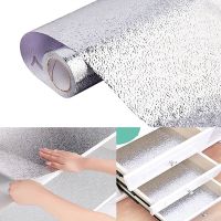 40x100cm Waterproof Kitchen Aluminum Foil Self-adhesive High Temperature Resistance Easy Clean Remove Traceless Wide Application Adhesives  Tape