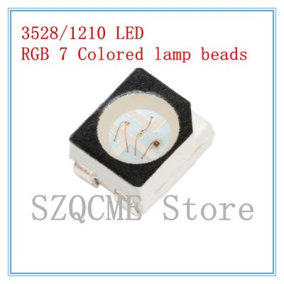 20PCS 3528 1210 SMD Patch lamp bead RGB 7 Colored lamp beads Highlight LED Light-emitting diode Electrical Circuitry Parts