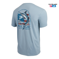 2023 Sun Pelagic เสื้อตกปลากลางแจ้งผู้ชายแขนสั้น T เสื้อปลาเครื่องแต่งกายป้องกันสวมใส่ Breathable ตกปลาเสื้อผ้า