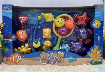 🌈ของเล่นเด็ก ของเล่นน้ำ ของเล่นทราย ของเล่นในห้องน้ำ Bath toys ตกปลา ของเล่นอ่างน้ำ ตกปลาในน้ำ Fishing game no.3668