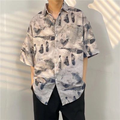 [ส่งของ]เสื้อฮาวาย เสื้อเชิ้ต hawaii เชิ๊ตเกาหลี สินค้ามาใหม่ ผ้านิ่มขึ้น สไตล์เกาหลีมาแรง พร้อมส่ง รุ่น 1195
