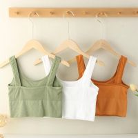 【CW】 Women Seamless Bra Shockproof Crop Top Anti sweat Underwear Chest Sleep Yoga Sports Fitness Vest Top Summer Breathable Bralette