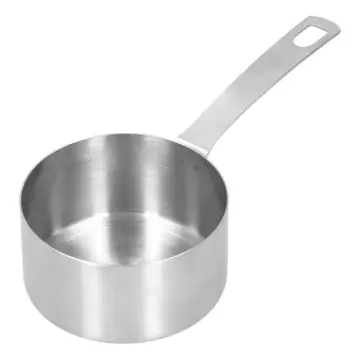 1pc Sauce Pan Kitchen Measuring Pot Stainless Steel Saucepan Cooking Tool