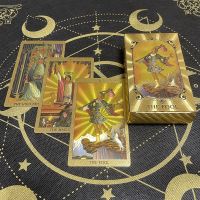 【HOT】❁♟ Divination 12x7cm Gold Cards Big Size Witch Supplies for Beginners with Guide Book Catan Board Game Classic Shipping