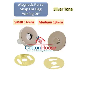 18mm Diy Silver Accessories Lady Bags Magnetic Button Magnet