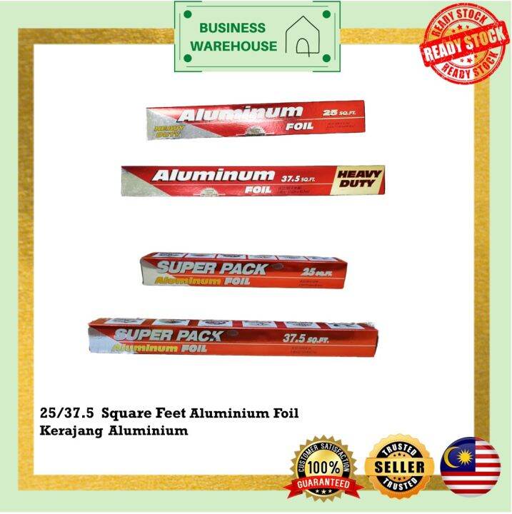 25' / 37.5" Heavy Duty / Super Pack Aluminum Foil/ BBQ Baking Foil
