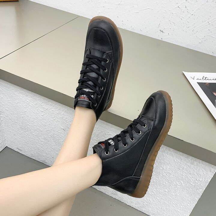 soft-leather-high-top-cotton-shoes-tendon-soft-soled-sneakers-low-heeled-lace-up-all-match-shoe