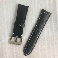 ✘❁ Replacement Leather Watch Strap 26x22mm Stainless Steel Carving Buckle Watchband Accessories