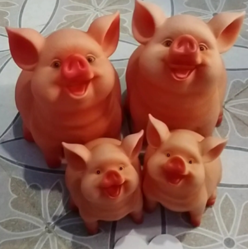 กระปุกหมูออมสินเด็กpiggy-bankของใช้ในครัวเรือนของเล่นเด็กกล่องเงินการ์ตูนรูปหมูวันเกิดของขวัญเหรียญกล่องเก็บของ