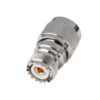 HVJ-Jxrf Rf Coaxial Adapter N Type Male To Uhf So239 Pl-259 Female Connector