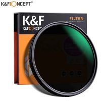 K&amp;F Concept Variable ND8-ND128 ND Filter NO ‘X’ Spot Neutral Density Camera Lens Filter 37/40.5/43/49/52/55/58/62/67/72/77/82mm Filters