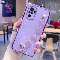 เคส Note10สำหรับ Redmi ที่ใส่สร้อยข้อมือรูปหัวใจหรูหราเคสสำหรับ Redmi Note 10 10S 10Pro 9S 9T 8Pro 8 8A 8T 7A 9 9A Redmi10ฝาครอบ9C