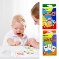 Flash Cards For Toddlers 36 Pieces Kindergarten Body Parts Learning Sight Word Cards Animal Flashcards For Early Education Flash Cards Flash Cards