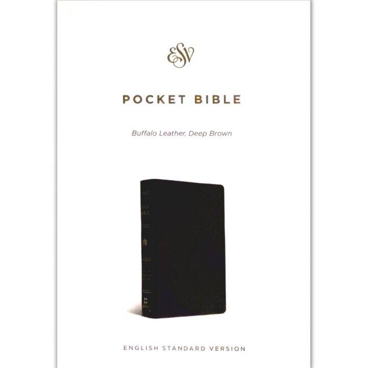 ESV Pocket Bible, Buffalo Leather, Deep Brown Lazada PH