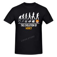 The Evolution Of Money Shib Crypto Shiba Inu Holder T-Shirt Harajuku Streetwear 100% Cotton Graphics Tshirt S Tee Tops