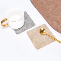 【CW】 Placemat Table Tableware Leather Insulation Non-Slip Soft Washable Bowl Coaster