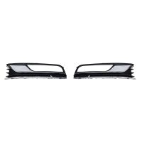 Car Front Bumper Fog Light Grille Cover Fog Light Cover Trim for Passat B7 2012-2016 3AD853665 3AD853666