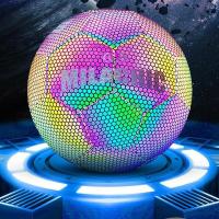 Glow In The Dark Football Luminous Footballs Glowing Soccer Ball Outdoor Toys Camera Flash Reflective Croma Ball Light Up Fantas