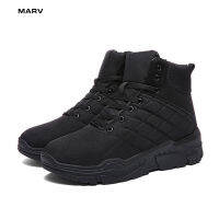 MARV ผู้ชาย Lace Up TOP ฤดูหนาวรองเท้าสบายๆ Breathable รองเท้าบูทหุ้มข้อสำหรับกลางแจ้ง