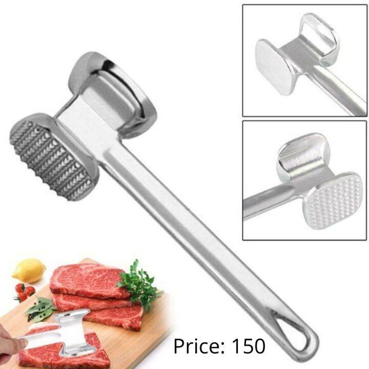 Meat Tenderizer Hammer Double Sided Mallet Tool For Tenderizing Steak