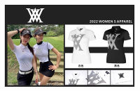 เสื้อกอล์ฟคอปกแขนสั้นสุภาพสตรี (YFA001) มีสีขาวและสีดำ ANEW lady golf shirt New Collections