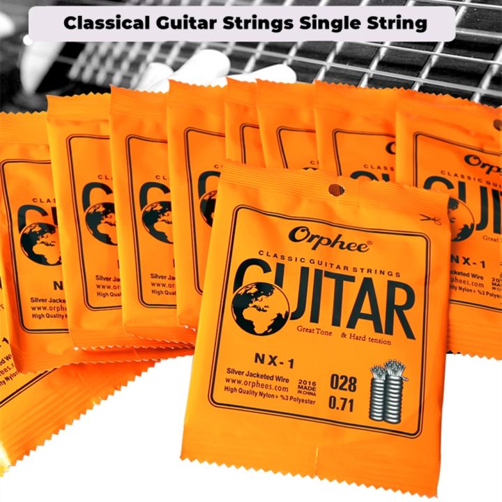 orphee-classical-guitar-strings-single-string-silver-plated-wire-nylon-028-045-hot-sale-replacement-acoustic-guitar-parts