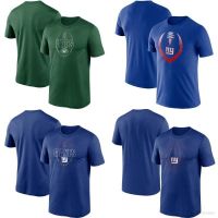 NEW New York Giants Fan T-shirt, Short Sleeve, Sports Top, Crew Neck, Neutral Training Clothes, Large a