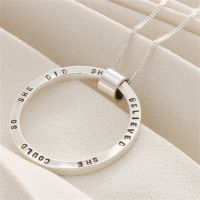 ∏  Customized Round Name Number Pendant Necklace Personality Womens Jewelry