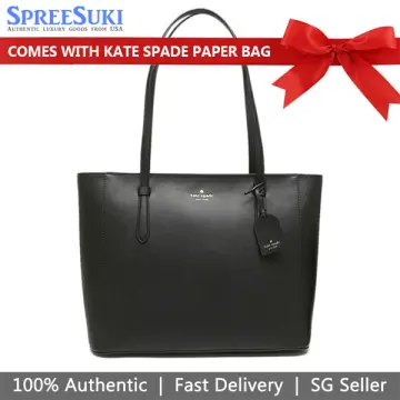 Kate Spade Tote Bags Singapore Promo Code - Blue Multicolor Spade Flower  Jacquard Stripe Market Medium Womens