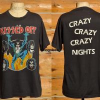 1980s KISS Ive Been Kissed Off Crazy Nights Black Rock n Roll Glam T Shirt