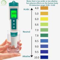 เครื่องวัดค่า PH แบบดิจิตอล7 In 1 Ph/orp/ec/temp/Salt/s.g/เครื่องวัดน้ำบริสุทธิ์ตัวทดสอบคุณภาพเครื่องทดสอบกรองน้ำความแม่นยำสูงเครื่องวัดทดสอบพีเอชตัวทดสอบคุณภาพน้ำสำหรับน้ำดื่มดิจิตอล