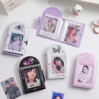 3 Inch Photocard Holder Keychains Kpop Binder Live Instax Mini Photo Album for Slides Idol Card Protectors Korea Travel Collect