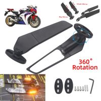 สำหรับ Honda CBR650R F CBR1000RR CBR600RR CBR 250R 300R 400RR 500R กระจกรถจักรยานยนต์ดัดแปลงลมปีกหมุนกระจกมองหลัง