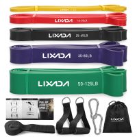 LIXADA 3/5 Pcs Resistance Bands Set Pull Up Loop Bands Home Gym Workout Exercise Stretch Bands with Handles Hooks Fitness Kit Exercise Bands