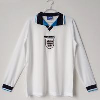 ~ เสื้อกีฬาแขนสั้น ลายทีมชาติฟุตบอลอังกฤษ 96 England AAA คุณภาพสูง สไตล์เรโทร