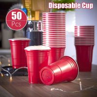 การดื่มที่บาร์เครื่องเกมในบ้านสีแดง16ออนซ์ DIAN0 Beer Pong แก้วน้ำพลาสติกแก้วปาร์ตี้น้ำผลไม้ที่ใช้ในครัวเรือน