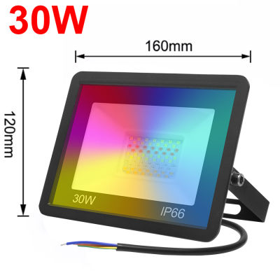 LED Reflector RGB Smart Floodlight Tuya Wifi Smart Life 30W 50W 100W Waterproof Outdoor Spotlight 220V Warm Cool Lighting