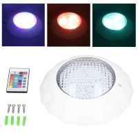 ไฟ LED สระว่ายน้ำ DC12V / 38W พร้อมรีโมท IP68 กันน้ำ RGB โคมไฟประหยัดพลังงานสีสันสดใสสำหรับสระน้ำน้ำพุ