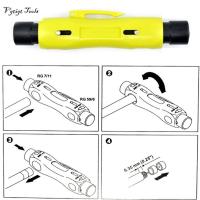 Vgtigan เครื่องมืออุตสาหกรรมโคแอกเชียลแบบเร็วสำหรับ CAT5 CAT6สายเคเบิ้ลอุปกรณ์ปอกสาย RG6โคแอกซ์ RG59 RG7 RG11 1ชิ้น