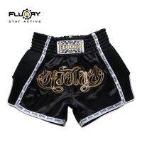 【SALE】 sancthesriwa1970 กางเกงขาสั้นลายแบบไทยสีดำใหม่สำหรับกางเกงชกมวย/ลำต้นของ Fluory คุณภาพดีทั้งหมด