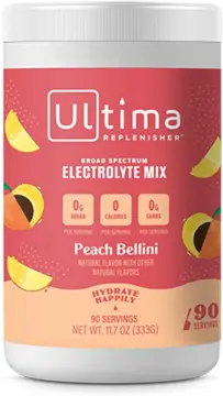 Ultima Replenisher Hydration Electrolyte Powder- 90 Servings- Keto & Sugar  Free- Feel Replenished, Revitalized- Naturally Sweetened- Non- GMO & Vegan