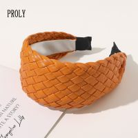 【CC】 PROLY New Fashion Hair Accessories Woven Band Wide Mesh Face Turban Headband Hairband Wholesale