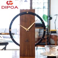 DIPOA New Arrival นาฬิกาตั้งโต๊ะ รุ่น SN102DB สีน้ำตาลเข้ม ขนาด : 23ซม. x 29ซม. x หนา 7.5ซม. Table Clock