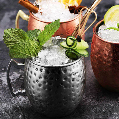 Moscow Mule แก้วทองแดง500มล.,แก้วมักแก้วมอสโกทำจากสเตนเลสสตีล304แก้วเก็บความร้อนแก้วเบียร์แก้วกาแฟแก้วทองแดงขนาดใหญ่