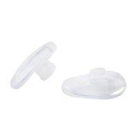 【คุณภาพสูง】Soft elliptical silicon nose pad for glasses (transparent, 5 pairs) neweer