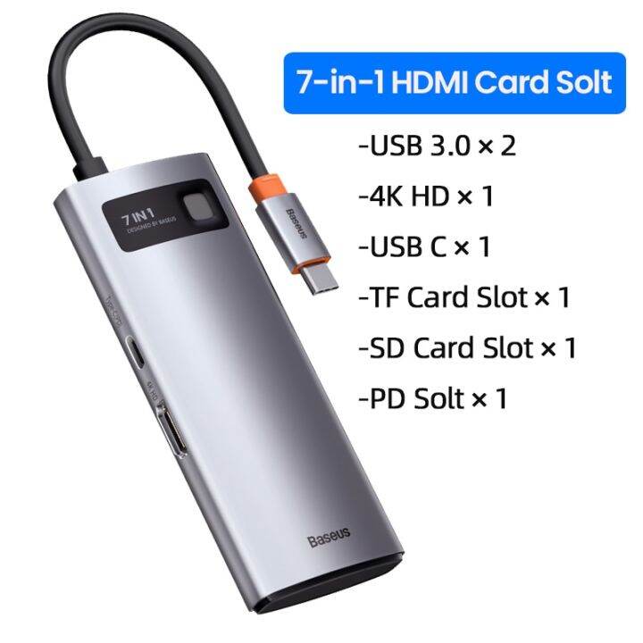 baseus-usb-ฮับ-usb-usb-c-ชนิด3-0-c-เป็น-hdmi-เข้ากันได้กับอะแดปเตอร์ตัวอ่าน-sd-rj45ฮับตัวแยก8-in-1-usb-c-สำหรับโน้ตบุ๊คแมคบุ๊กโปรแอร์-feona