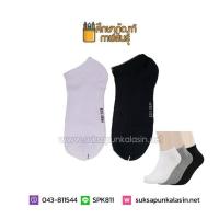 ถุงเท้าข้อสั้น socksy  นุ่ม ใส่สบาย ชาย-หญิง free size สีดำ 6 คู่