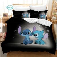 Disney Stitch Bedding Set Cartoon Bedspread Single Twin Full Queen King Size Duvet Cover Childrens Kids Boys Bedroom Bed Set